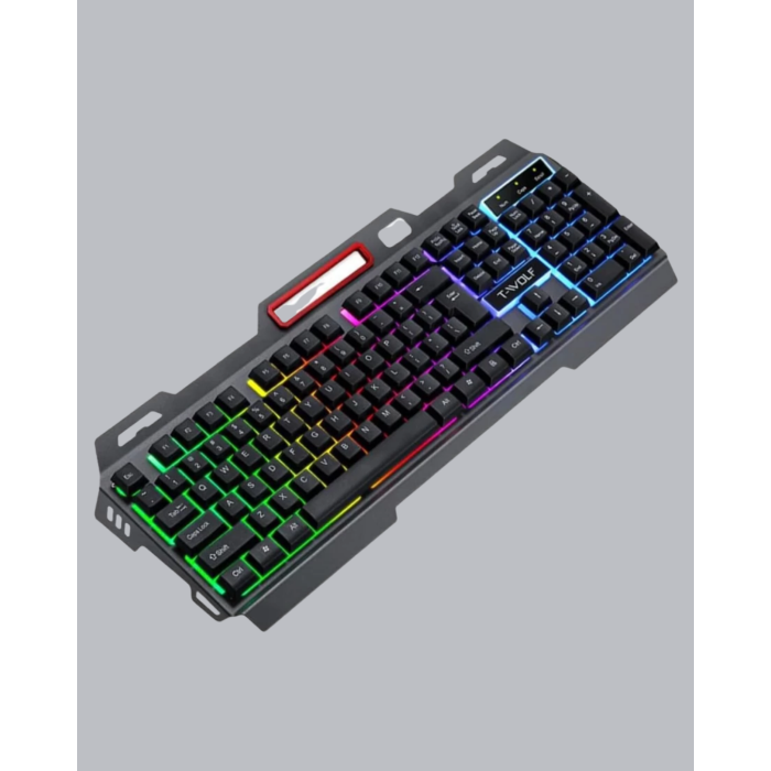 RGB Aydınlatmalı Klavye Mouse Seti – USB Bağlantılı, Türkçe Q, Ayarlanabilir DPI, Ergonomik Yapı