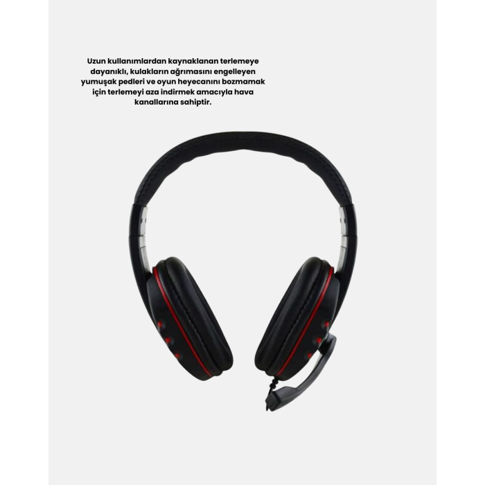 Stereo Ses Destekli Mikrofonlu Gaming Kulaklık – Yumuşak Pedli