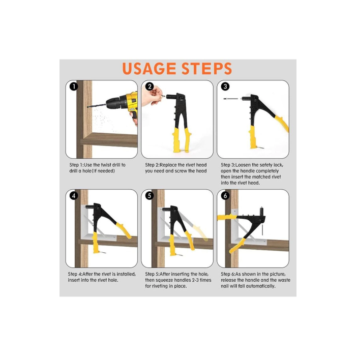 Profesyonel Perçin Makinesi Araç Koltuk Mobilya Perçin Hediyeli