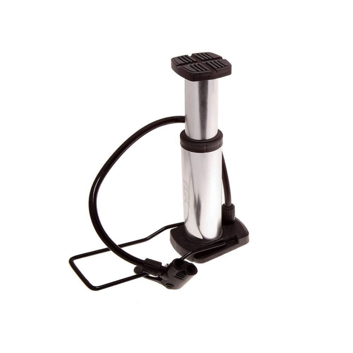 Yüksek Basınçlı Alüminyum Gümüş Renk Top Bisiklet Taşınabilir Hava Ayak Pompası