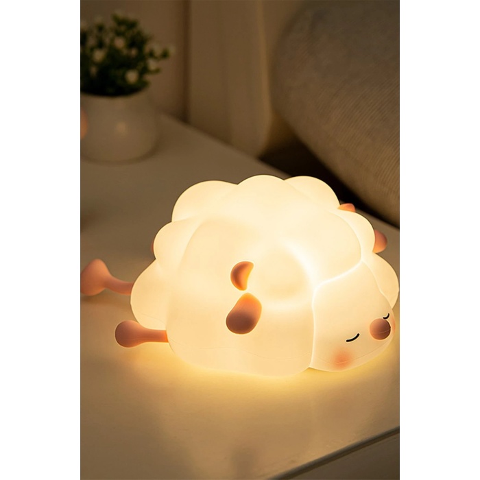 KYL06 K1156 Dekoratif Gece Lambası Kuzu