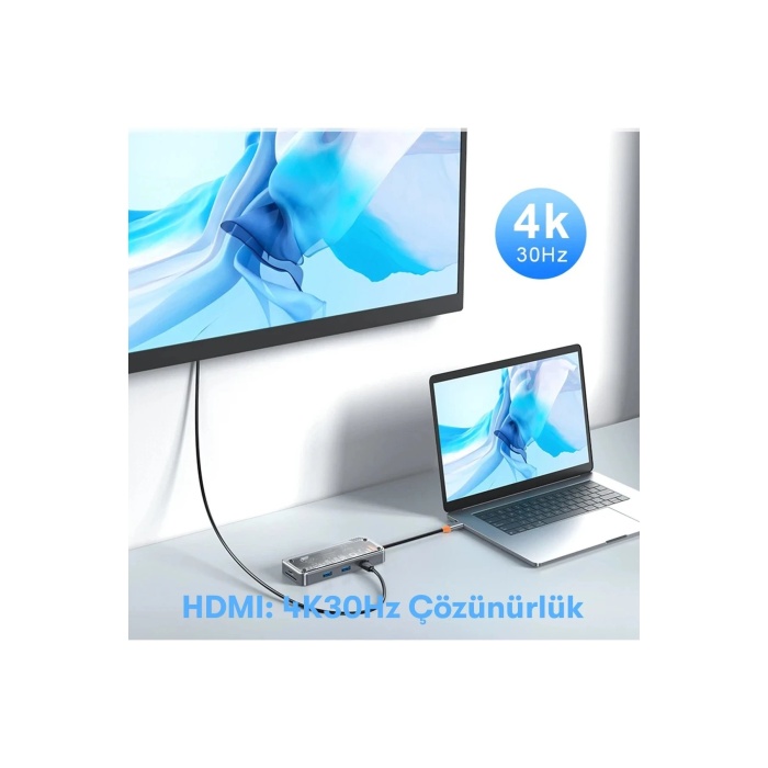 KYL06 Dönüştürücü 10in1 Hub SW10V - Gri