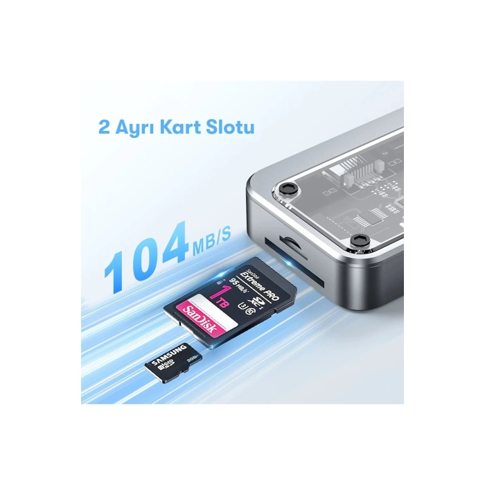 KYL06 Dönüştürücü 10in1 Hub SW10V - Gri