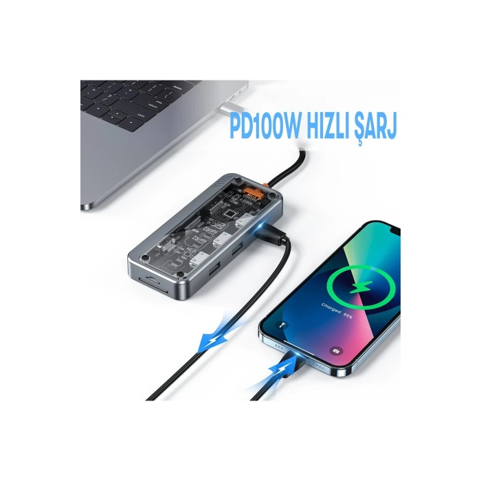 KYL06 Dönüştürücü 10in1 Hub SW10V - Gri