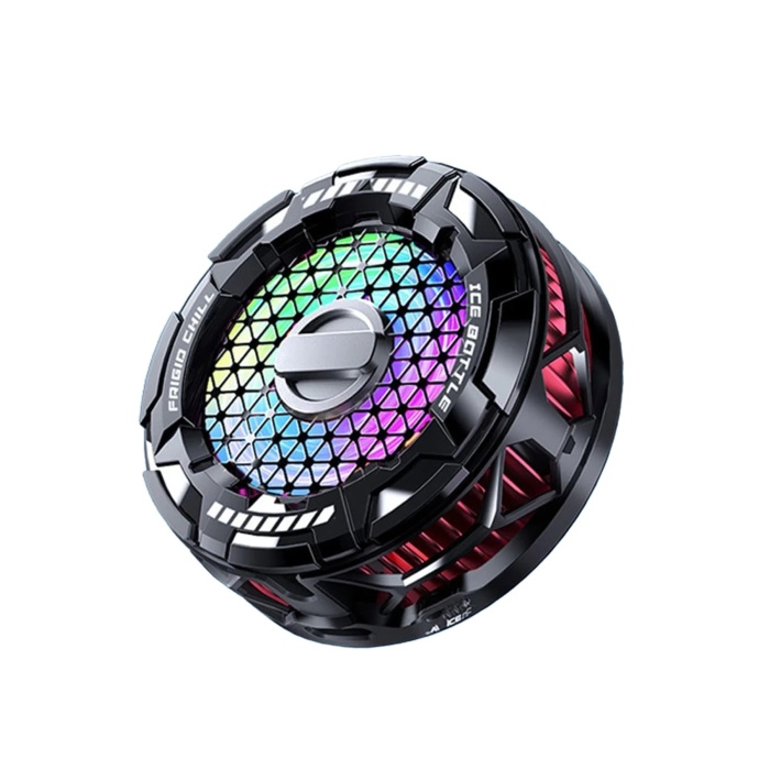 KYL06 FS02 15W RGB Radyatör Telefon Soğutucu Fan - Siyah