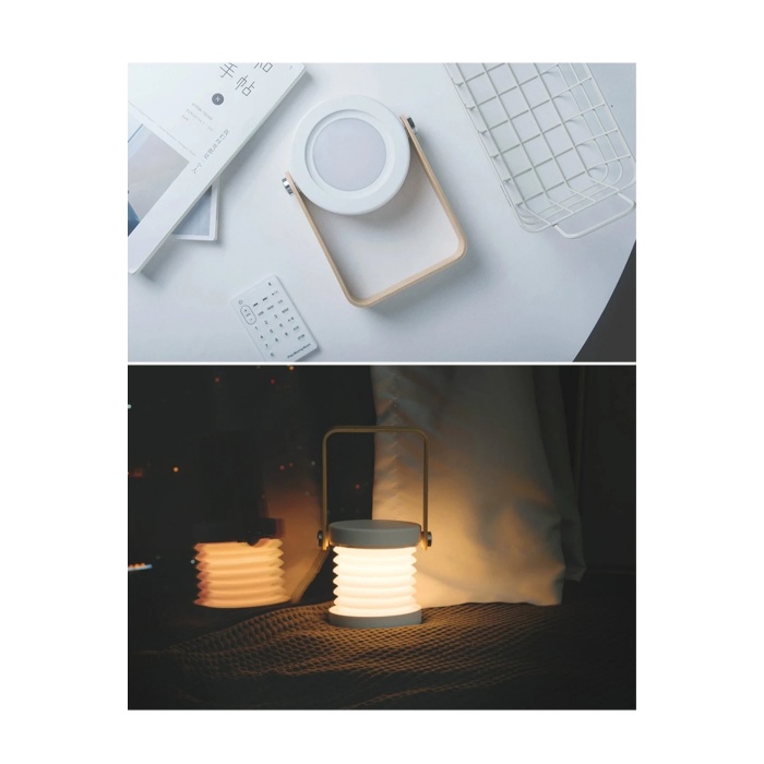 KYL06 JP-DLD Kamp Lambası Görünümlü Dekoratif Gece Lambası - Beyaz