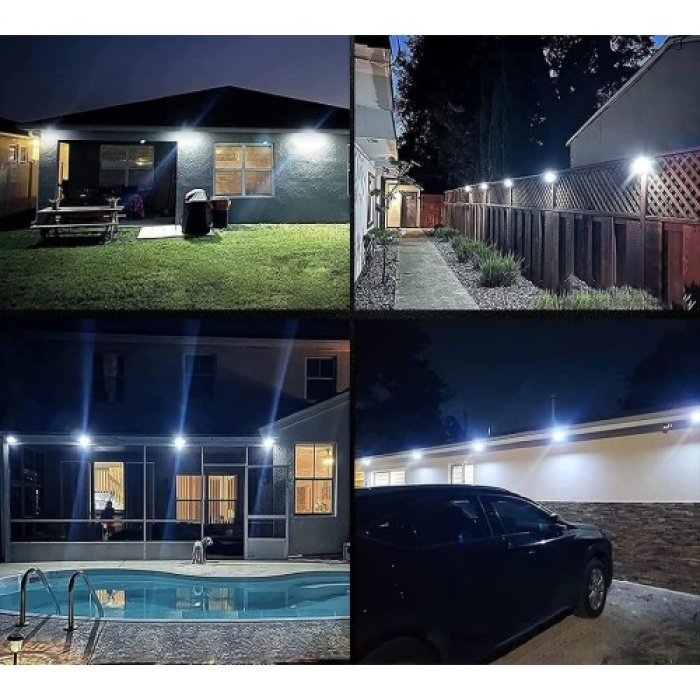 100 Led Dış Mekan Solar Aydınlatma Fotoselli Solar Lamba