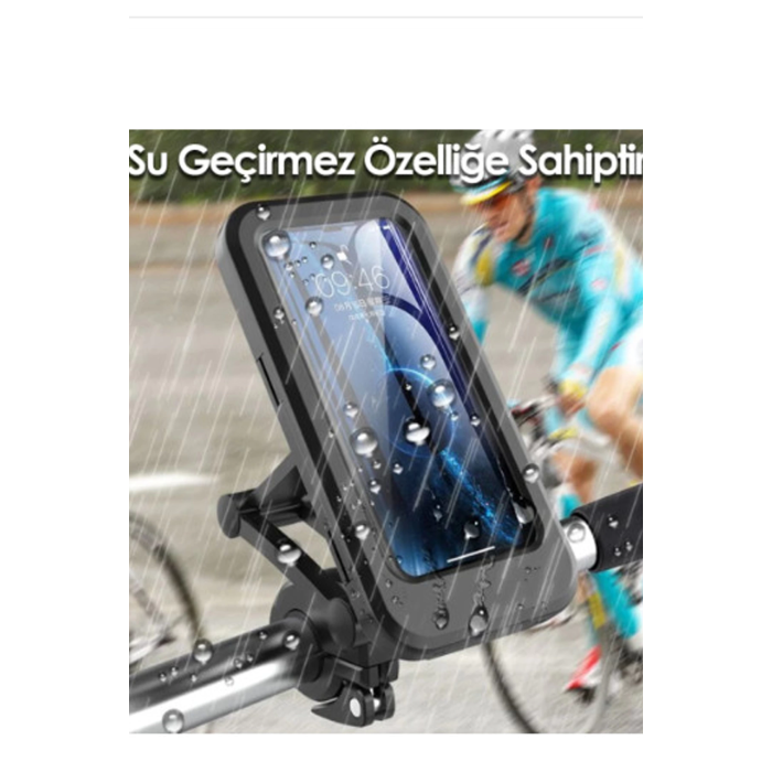 Gidon Bağlantılı Su Geçirmez Mıknatıslı Motorsiklet Telefon Tutucu