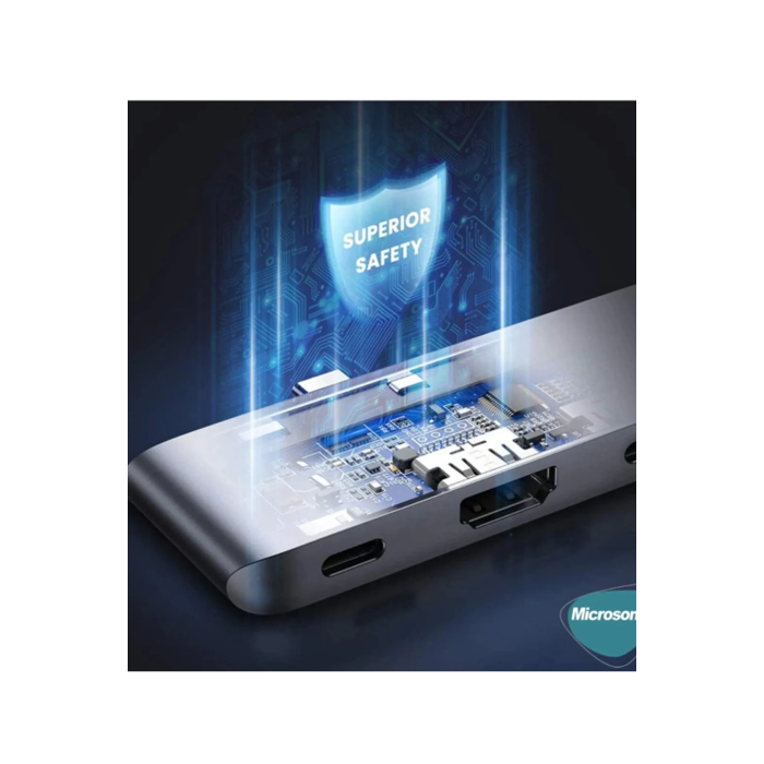 Type-c To Hdtv Multifunction Adapter 8 Port Kablo