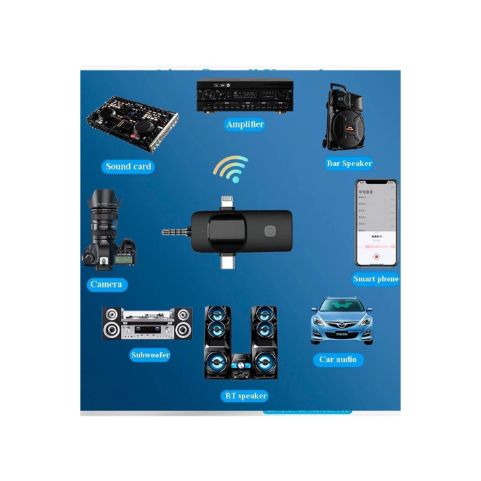 Yüksek Kalite Profesyonel 3 In 1 Kablosuz Taşınabilir Yaka Mikrofonu Youtube Facebook Tiktok