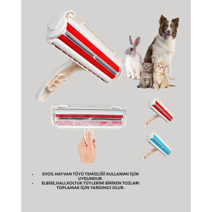 Evcil Hayvan Tüy Toplayıcı – Hazneli Pratik Temizlik Aparatı