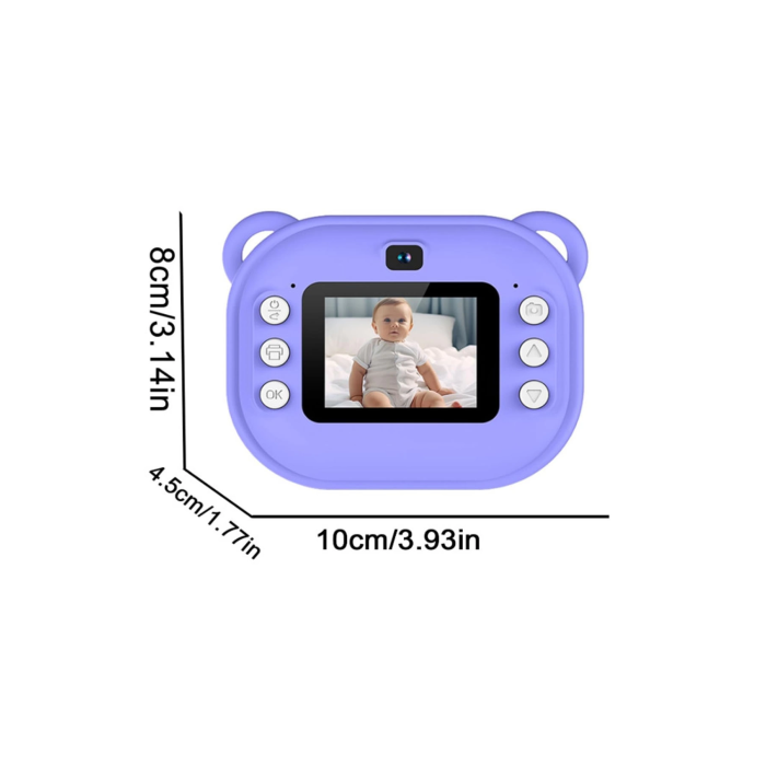 Dijital Video Kayıt Fotoğraf Çocuk Kamerası Anlık Termal Resim Kağıt Baskılı