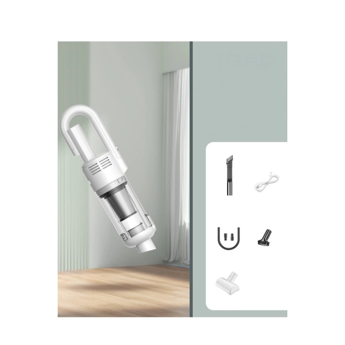 KYL06 LT-124 Kablosuz Çok Fonksiyonlu Araç Süpürge - Siyah