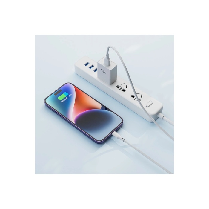 KYL06 JK77 12W + PX17 1M 2.4A Usb to Lightning Kablolu PD Şarj Cihazı