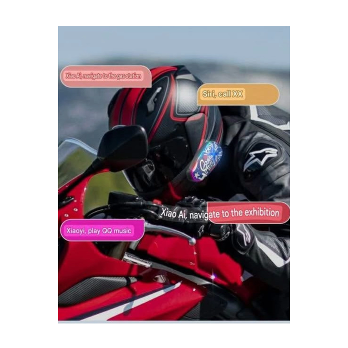 Helmet Graffiti Motor Kask Kulaklık Rgb Modlu Su Geçirmez 6.0 Bluetooth Intercom Yenı Model