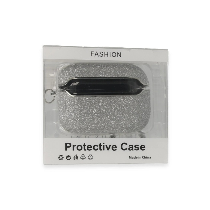 KYL06 Airpods 3 (3.nesil) Spell Simli Kılıf - Gümüş