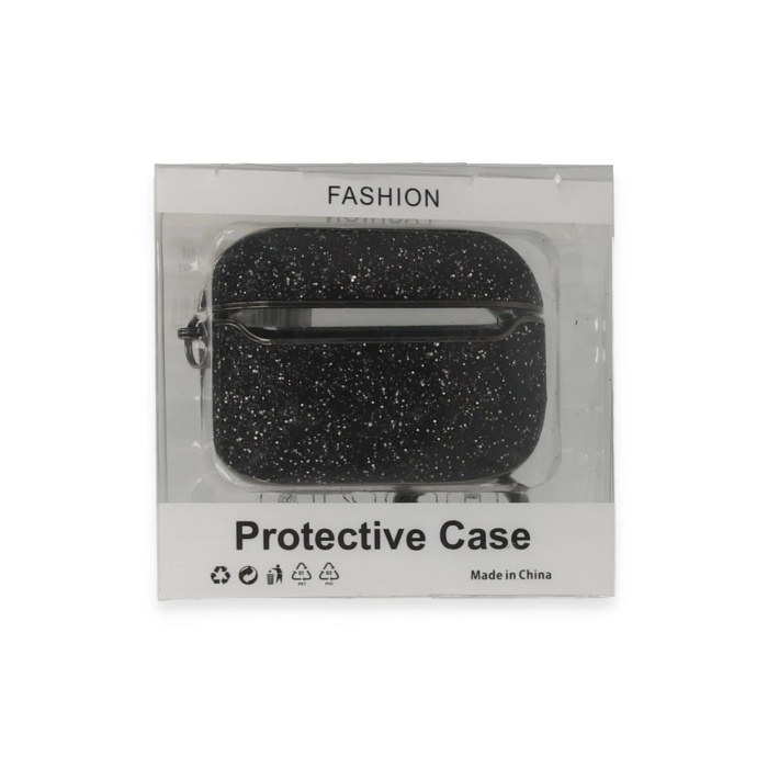 KYL06 Airpods Pro 2 (2.nesil) Spell Simli Kılıf - Siyah