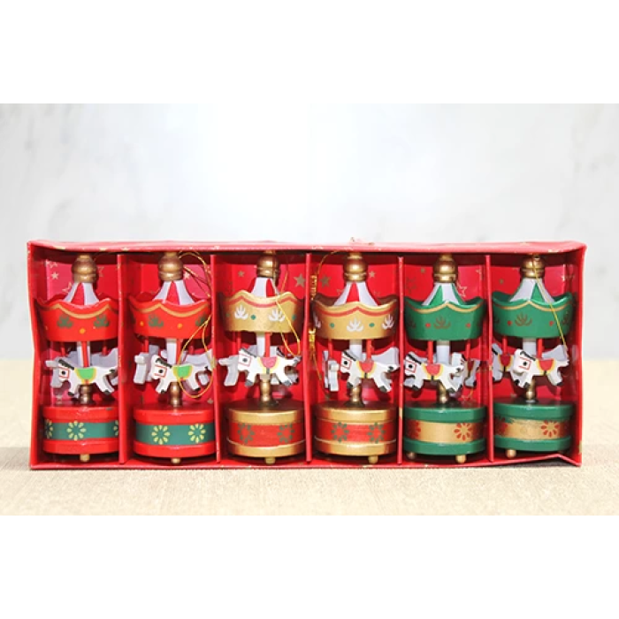 Ahşap 6lı Dekoratif Atlı Karınca Alk4395