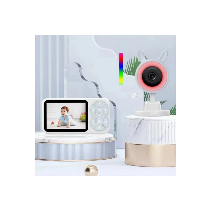 Bebek Kamerası Kumandalı Monitörlü Konuşma Özellikli Işıklı Gece Görüslü Hatırlatıcılı Kamera