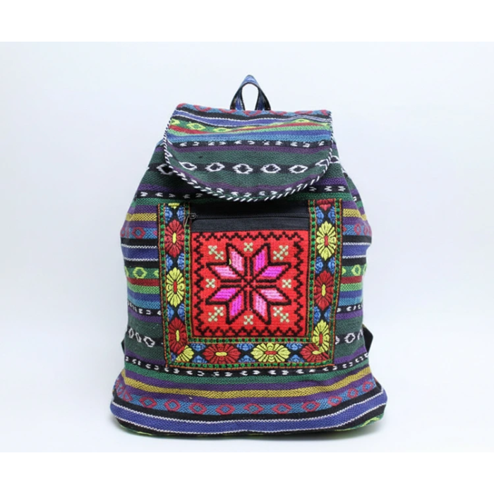 Kilim Desenli Sırt Çantası Alk-1