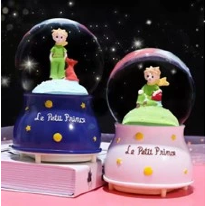 Küçük Boy Küçük Prens Kar Küresi Işıklı 6.5 Cm