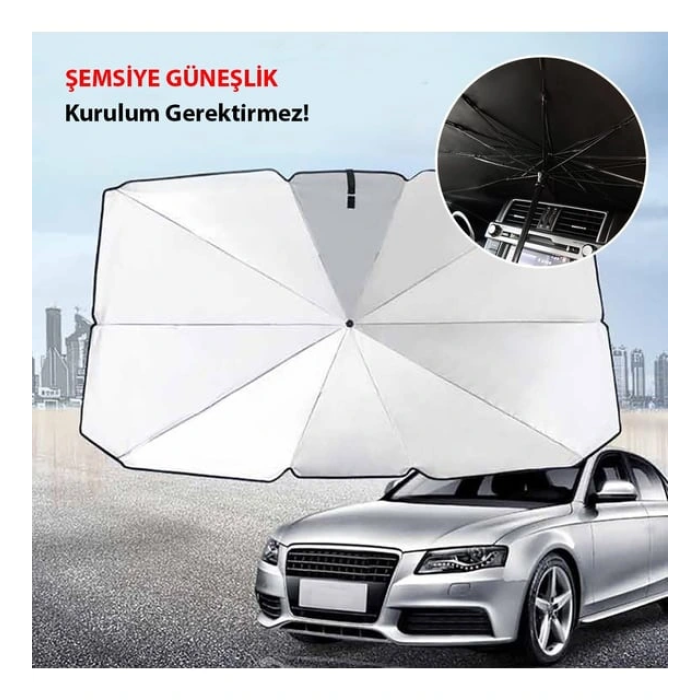 Araba Güneş Gölge Koruyucu Şemsiye Oto Ön Cam Güneşlik(145cm*79cm)
