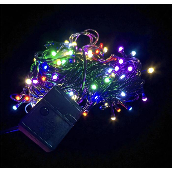 10m 100 Led Damla Uçlu Rgb Işık Siyah Kablo Mz-17-2