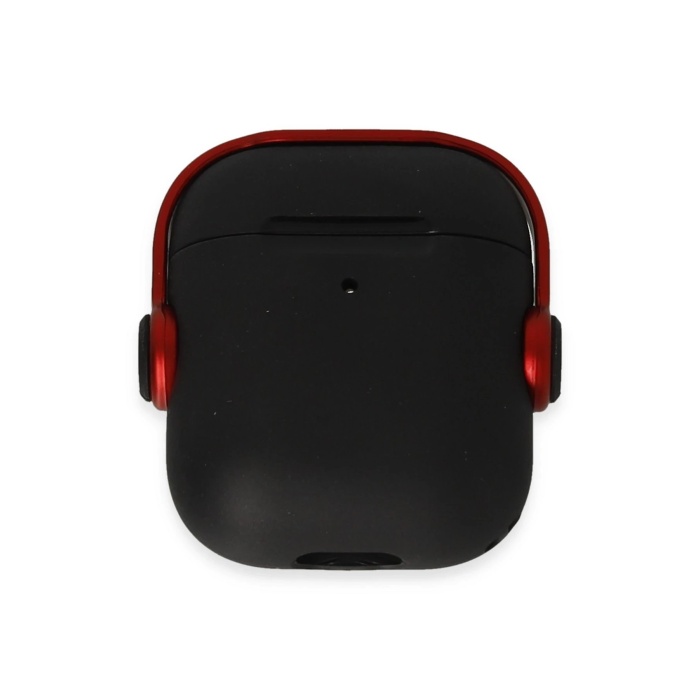 KYL06 Airpods 2 (2.nesil) Cool Kılıf - Siyah-Kırmızı