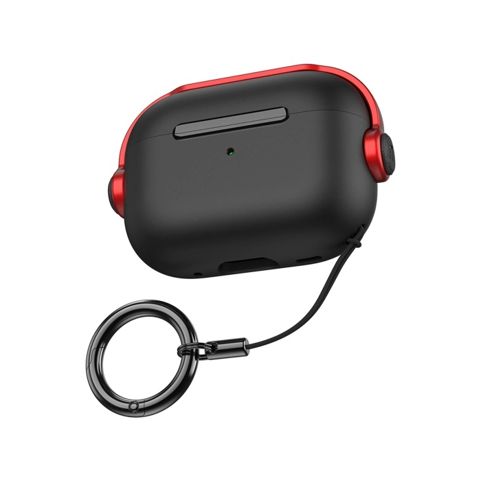 KYL06 Airpods 3 (3.nesil) Cool Kılıf - Siyah-Kırmızı
