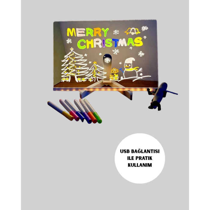 Çocuklar ve Yetişkinler İçin USB LED Işıklı Çizim Panosu