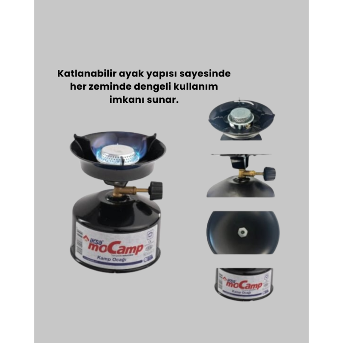 Kompakt ve Hafif Kamp Ocağı Seti Gaz Tüplü