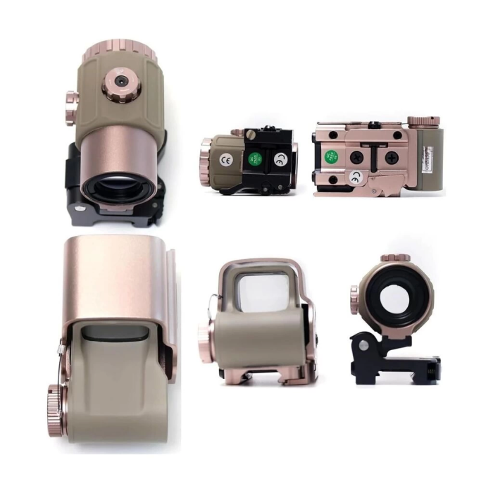 558g43 Xps2 Hedef İşaretleyici Red Dot  Holografik Nişangâh, 5x Büyütmeli Set Çöl Rengi