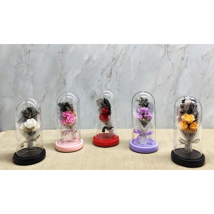 Işıklı Müzikli Romantik Gül Buketi  Alk4999