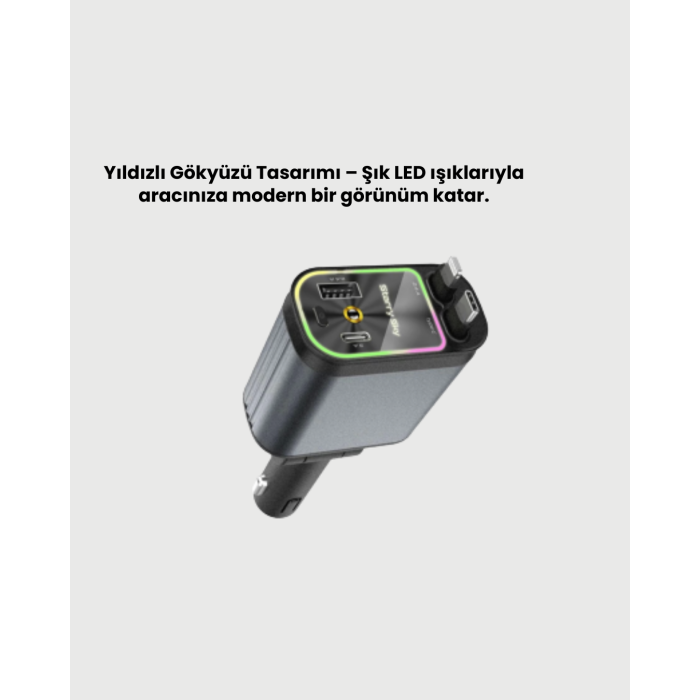 Kia, Seat, Mazda, Mitsubishi Araçlar için Çok Fonksiyonlu Araç Şarj Adaptörü