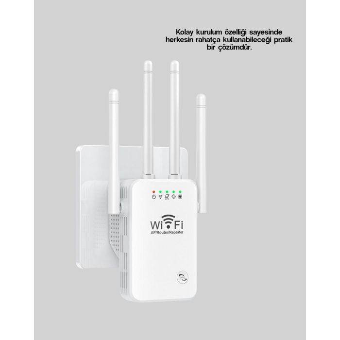 WPS Destekli 2.4GHz + 5GHz WiFi Sinyal Güçlendirici
