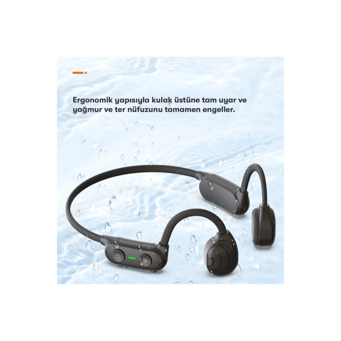 KYL06 AS10 Plus Suya Dayanıklı Bluetooth Kulaklık - Siyah