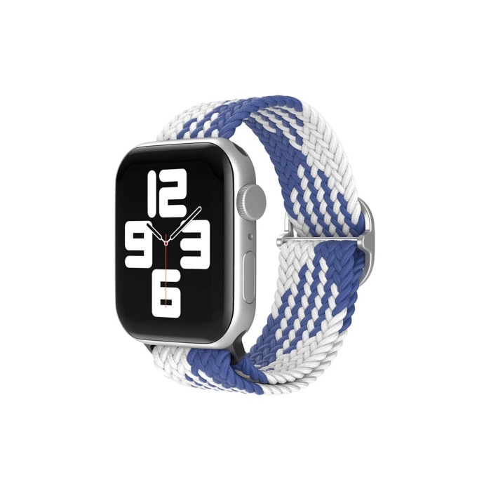 KYL06 Apple Watch 38mm Star Kordon - Mavi-Beyaz