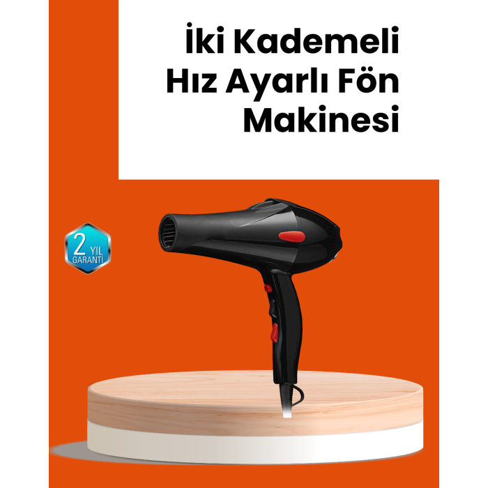 Hızlı Kurutma ve Şekillendirme İçin Profesyonel Saç Kurutma Makinesi