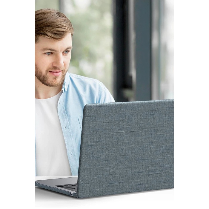 KYL06 Macbook Air 13.6 Macbook Kumaş Kapak - Gri