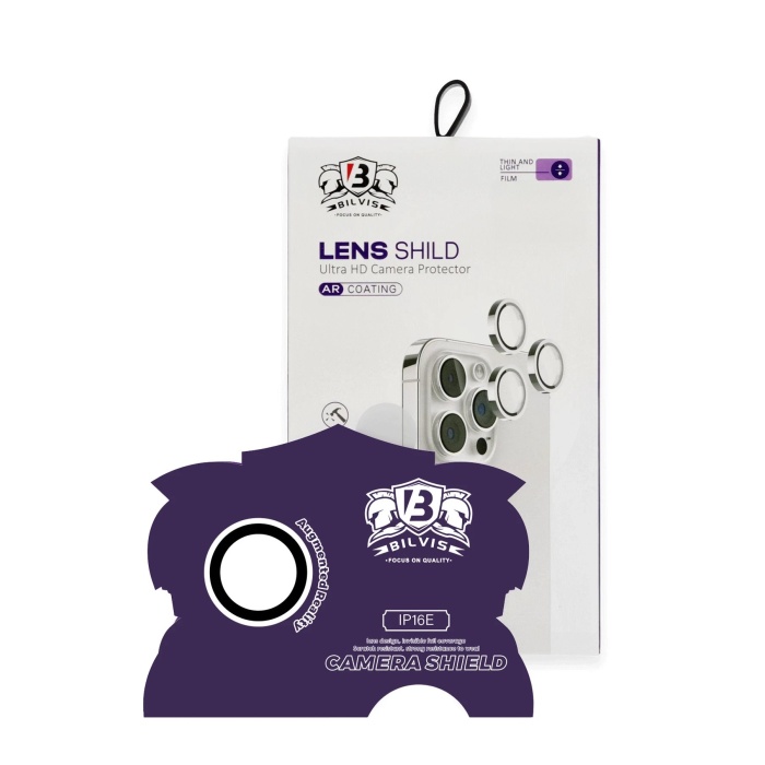 KYL06 iPhone 16E Bilvis Titan Kamera Lens - Beyaz