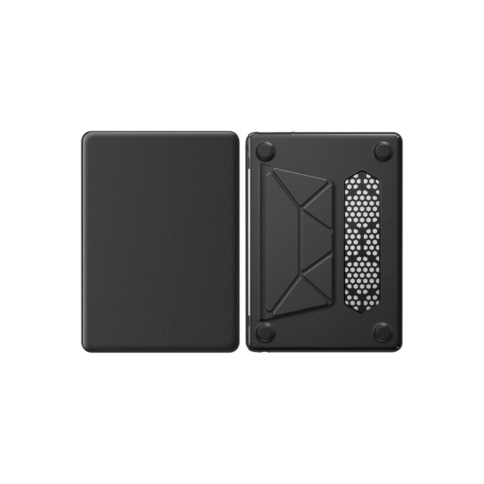 KYL06 Macbook Air 15 2024 Macbook Deri Kapak - Siyah