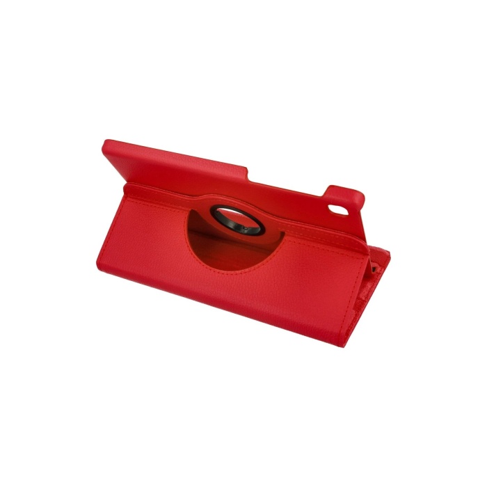 KYL06 Samsung Galaxy T220 Tab A7 Lite 8.7 Kılıf 360 Tablet Deri Kılıf - Kırmızı