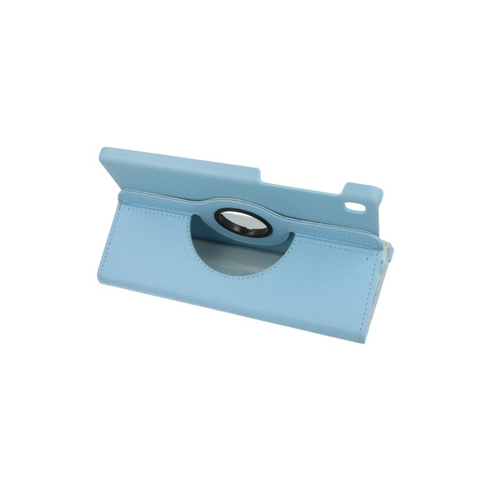 KYL06 Samsung Galaxy T220 Tab A7 Lite 8.7 Kılıf 360 Tablet Deri Kılıf - Turkuaz