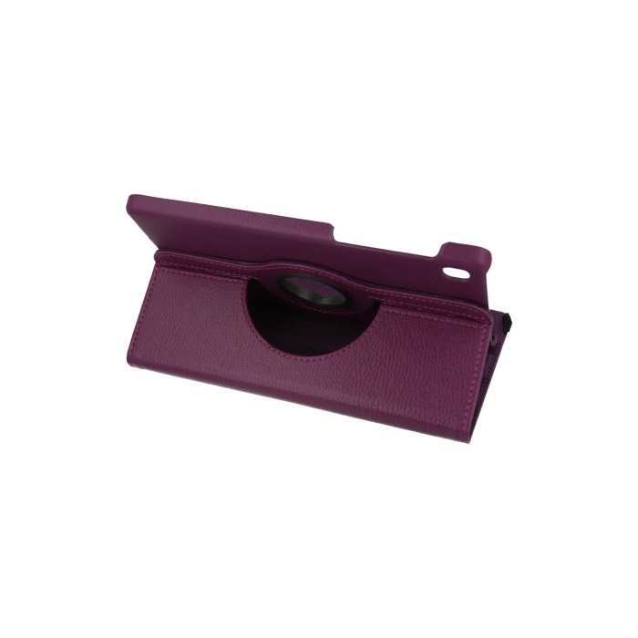 KYL06 Samsung Galaxy T220 Tab A7 Lite 8.7 Kılıf 360 Tablet Deri Kılıf - Mürdüm