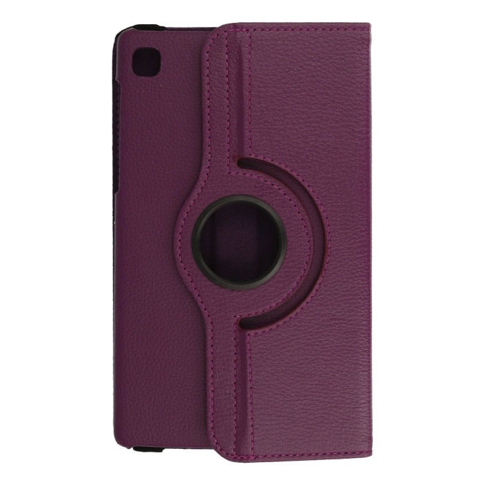 KYL06 Samsung Galaxy T220 Tab A7 Lite 8.7 Kılıf 360 Tablet Deri Kılıf - Mürdüm