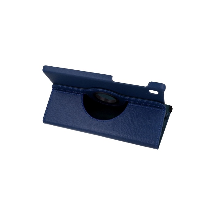 KYL06 Samsung Galaxy T220 Tab A7 Lite 8.7 Kılıf 360 Tablet Deri Kılıf - Lacivert