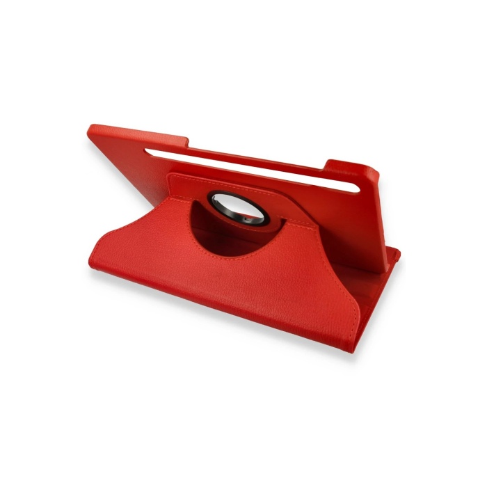 KYL06 Samsung Galaxy X800 Tab S8 Plus 12.4 Kılıf 360 Tablet Deri Kılıf - Kırmızı