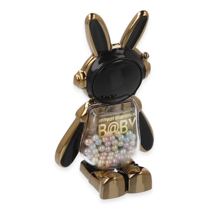 KYL06 Astro Stand Tavşan Astronot - Siyah