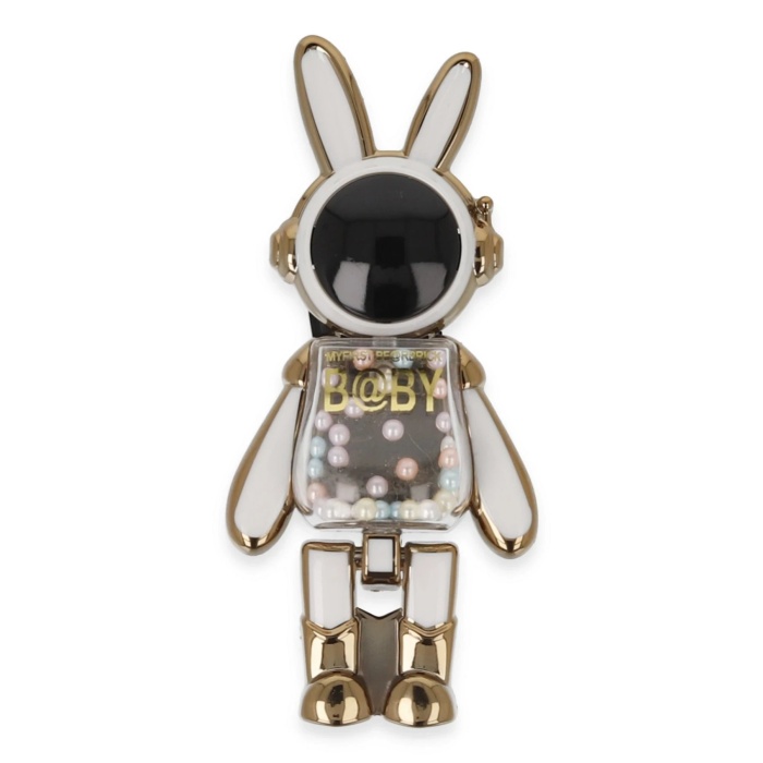 KYL06 Astro Stand Tavşan Astronot - Beyaz