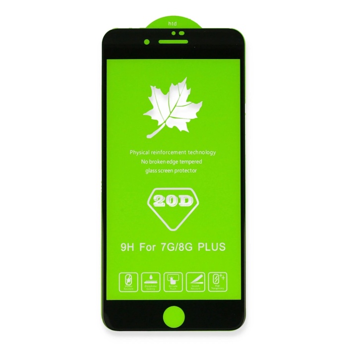 KYL06 iPhone 6 Plus 20D Premium Cam Ekran Koruyucu - Siyah